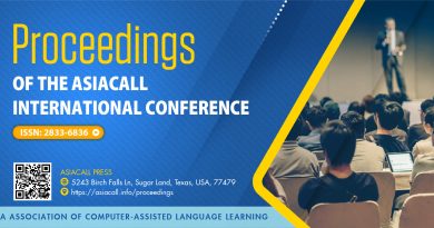 Vol. 1 (2022): Proceedings of the 19th AsiaCALL International Conference