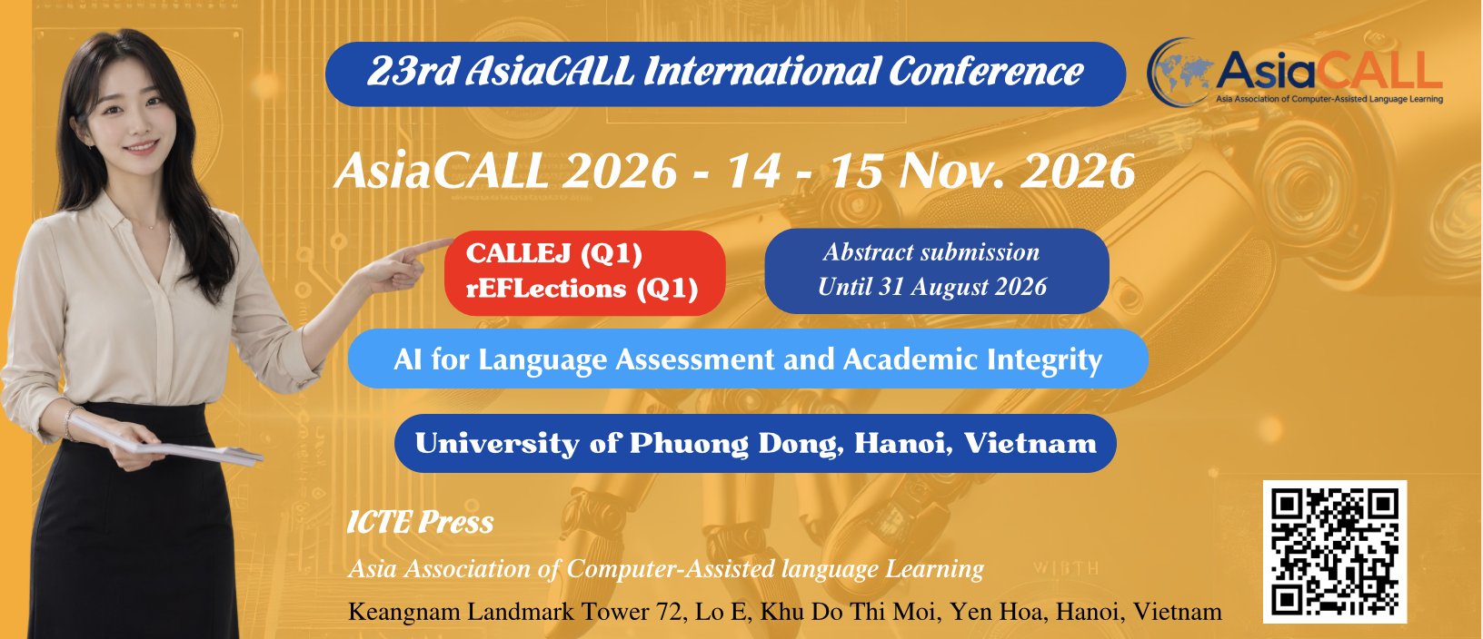 AsiaCALL 2026 - 23rd AsiaCALL International Conference Banner
